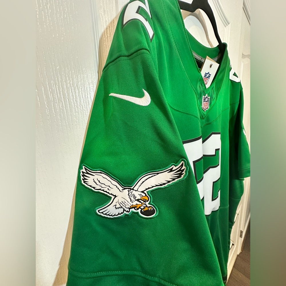 Jason Kelce #62 Nike DRI-FIT Eagles Stitched Kelly Green Football Jersey 3XL - Picture 8 of 12